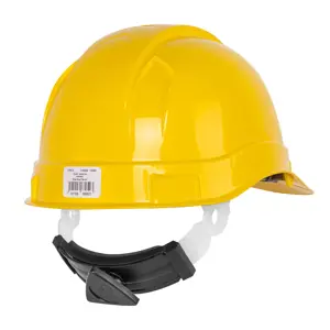 Casco de seguridad, ajuste de matraca, amarillo, Truper