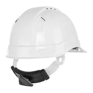 Truper Casco de seguridad ventilado, ajuste de matraca, blanco