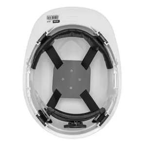 Truper Casco de seguridad ventilado, ajuste de matraca, blanco