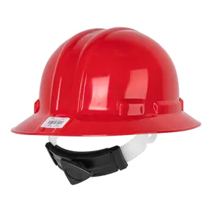 Casco de seguridad ala ancha, rojo, Truper