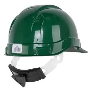 Casco de seguridad, ajuste de matraca, verde, Truper