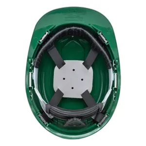 Casco de seguridad, ajuste de matraca, verde, Truper