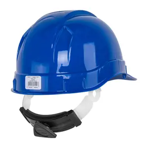 Casco de seguridad, ajuste de matraca, azul, Truper