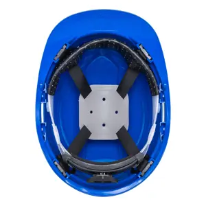 Casco de seguridad, ajuste de matraca, azul, Truper