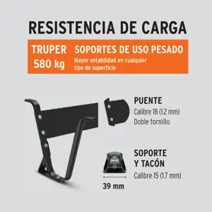 Carretilla 4.75 ft3 angosta Neumática, tubular, Truper