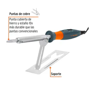 Truper Cautín 100 W tipo lápiz con 2 temperaturas para uso rudo