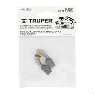 Bolsa con 2 carbones de repuesto para CEPEL-3-1/4A3, Truper