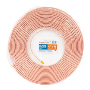 Rollo de 15m de tubo flexible de cobre 1/4