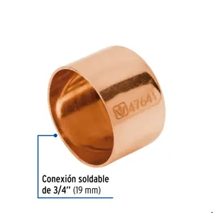 Tapón capa de cobre de 3/4