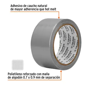 Cinta para ducto 10m x 48mm, espesor 0.27mm, Expert