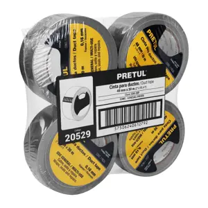 Cinta para ducto 30m x 48mm, espesor 0.16mm, Pretul