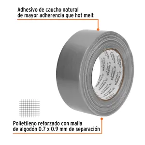 Cinta para ducto 30m x 48mm, espesor 0.27mm, Expert