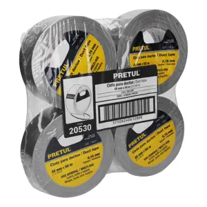 Cinta para ducto 50m x 48mm, espesor 0.16mm, Pretul