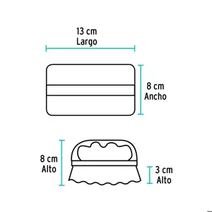 Cepillo tipo italiano de plástico, Klintek