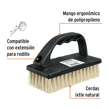 Truper Cepillo para pintor, para limpieza con cerdas de ixtle