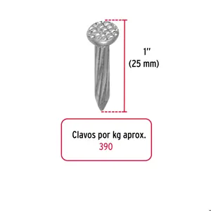 Fiero Kilo de clavo para concreto 1