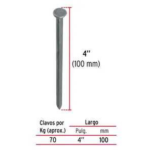 Kilo de clavo estándar 4