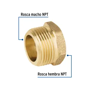 Reducción bushing de latón, 1