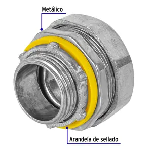 Conector recto 3/4