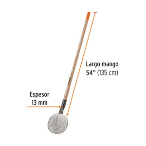 Coa agavera con mango de madera de 54