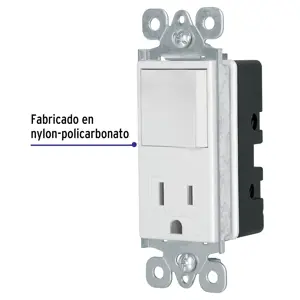 Interruptor-contacto, 2 polos + tierra, Classic, Volteck