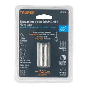 Brocasierra diamante 3/4