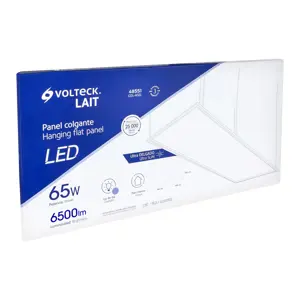 Volteck Panel delgado colgante de LED 65 W 60 x 120 cm luz de día