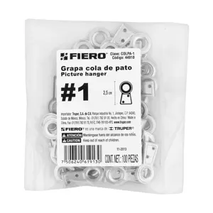 Fiero Bolsa con 100 colas de pato #1, 2.5 cm altura, 6.3 mm ojillo