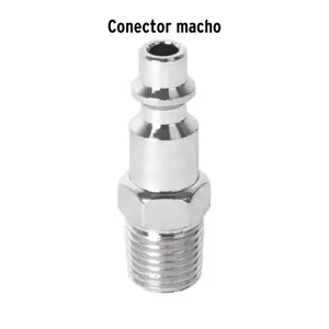 Conector rápido, tipo M, cuerda 1/4 NPT, macho Pretul