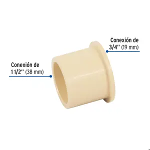 Reducción bushing CPVC 1-1/2