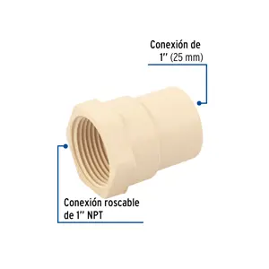 Conector hembra de CPVC 1