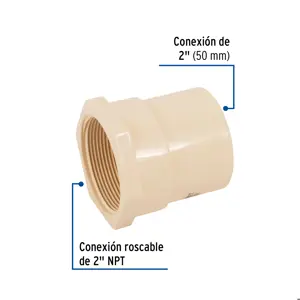 Conector hembra CPVC 2