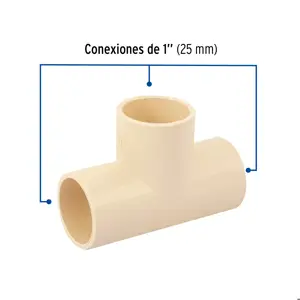 Tee sencilla de CPVC 1