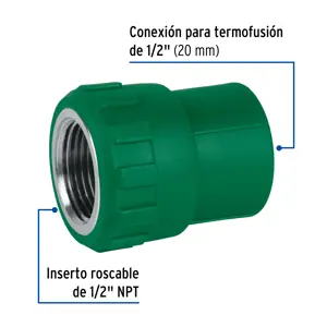 Adaptador PPR 1/2