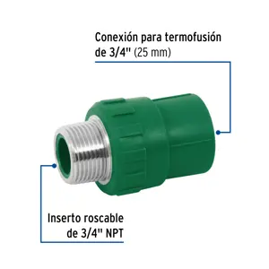 Adaptador PPR 3/4