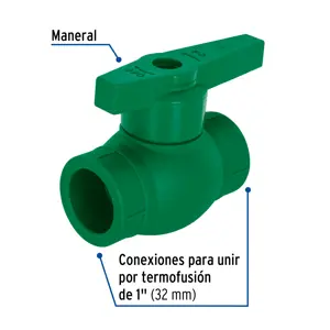 Válvula de esfera de PPR de 1