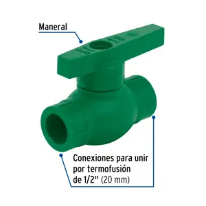 Válvula de esfera de PPR 1/2