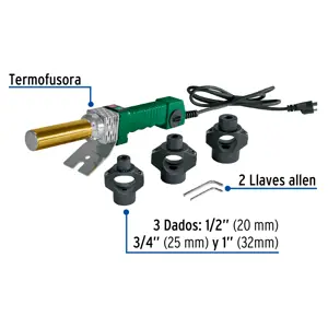 Termofusora de 800 W para PPR, Foset