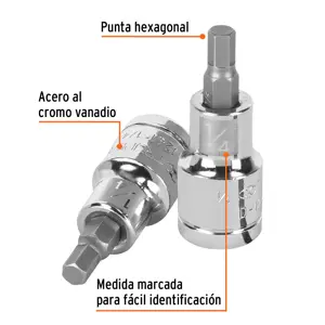 Dado punta hexagonal de 1/4