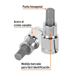 Dado punta hexagonal de 3/8