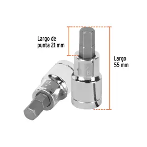 Dado punta hexagonal de 3/8