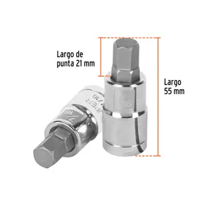 Dado punta hexagonal de 7/16