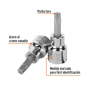 Dado punta torx T-40, cuadro 3/8