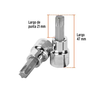 Dado punta torx T-50, cuadro 3/8