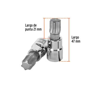 Dado punta torx T-60, cuadro 3/8