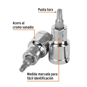 Dado punta torx T-30, cuadro 1/2