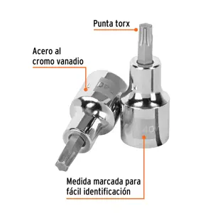 Dado punta torx T-40, cuadro 1/2