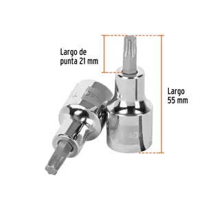 Dado punta torx T-40, cuadro 1/2