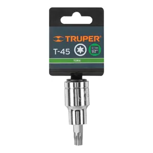 Dado punta torx T-45, cuadro 1/2