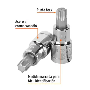 Dado punta torx T-55, cuadro 1/2